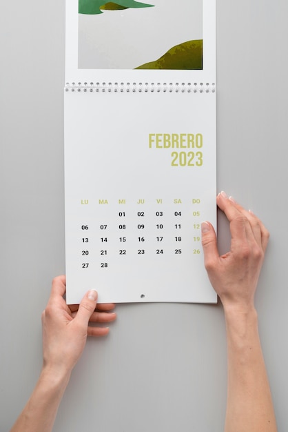 calendrier mensuel 2023 nature morte