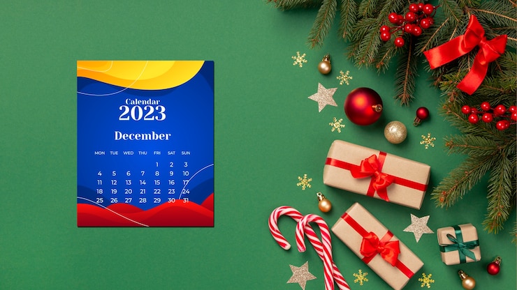 Photo gratuit calendrier de noël colombien pour 2023