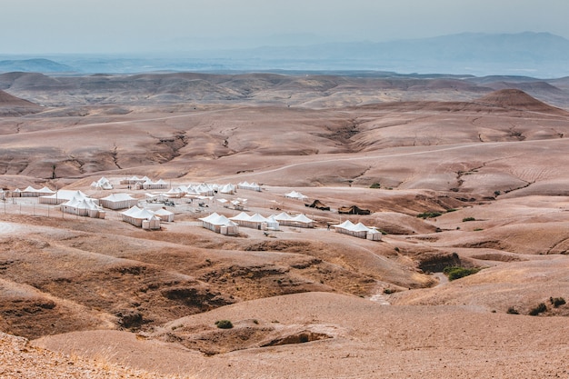 Camp du désert marocain