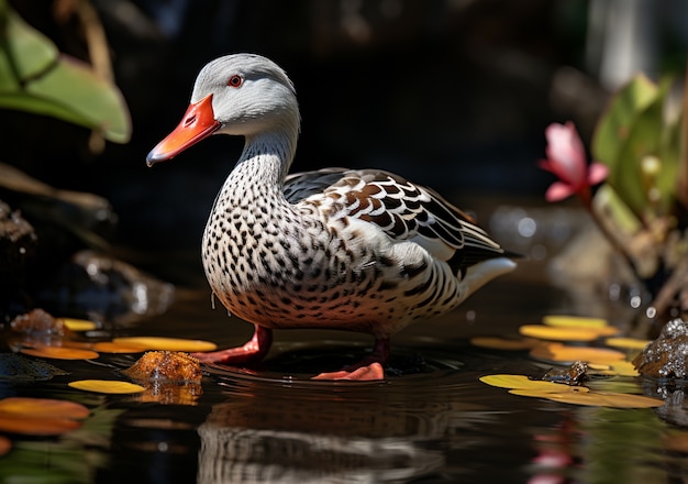 Photo gratuite le canard dans la nature génère une image