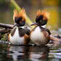 Photo gratuite le canard dans la nature génère une image