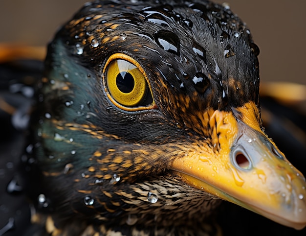 Photo gratuite le canard dans la nature génère une image