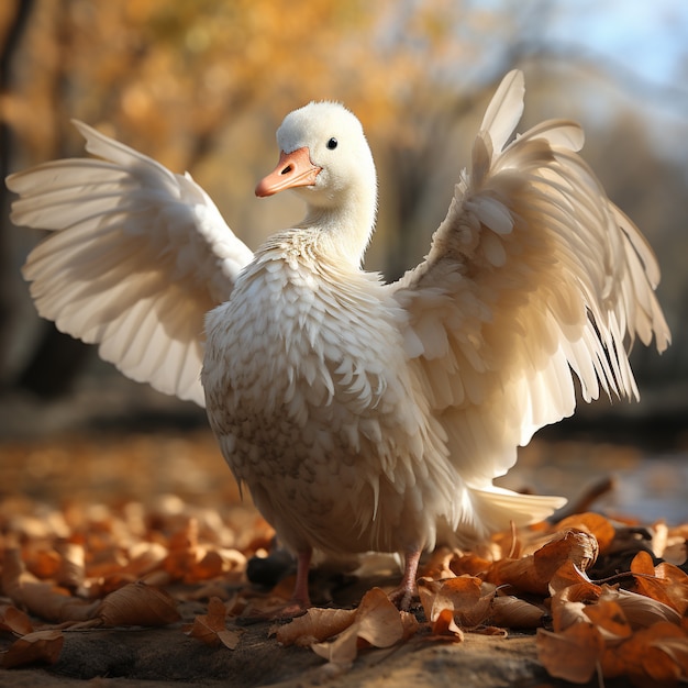 Photo gratuite le canard dans la nature génère une image