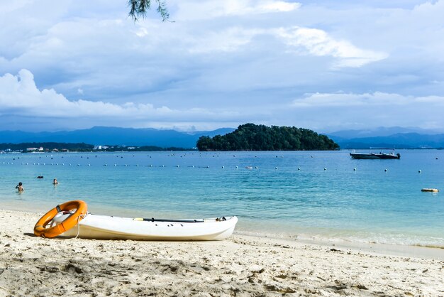 Canoë sur un rivage