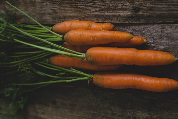 Carottes sur la table