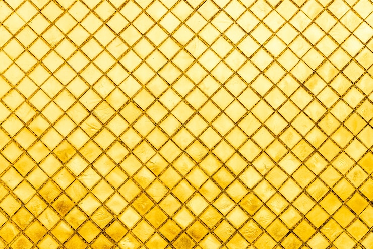 Photo gratuit carreau de mosaïque d&#39;or