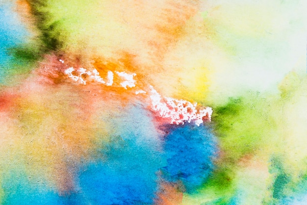 Carte aquarelle colorée abstraite