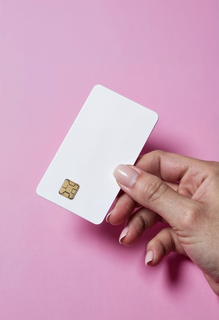 Photo gratuit carte de crédit dans le studio