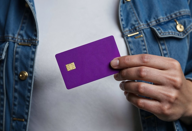 Photo gratuit carte de crédit dans le studio