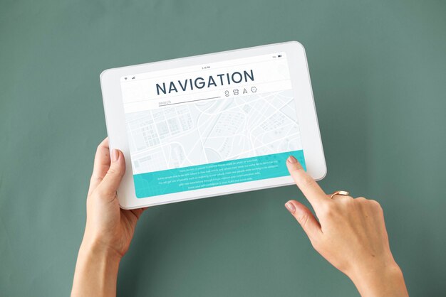 Carte Emplacement GPS Direction Position Graphique