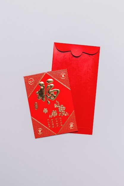 Carte et enveloppe chinoises