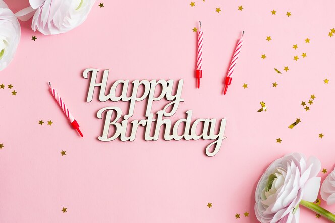 Carte De Joyeux Anniversaire De Felicitations Avec Des Fleurs Blanches Photo Premium Carte De Joyeux Anniversaire De Felicitations Avec Des Fleurs Blanches Photo Premium