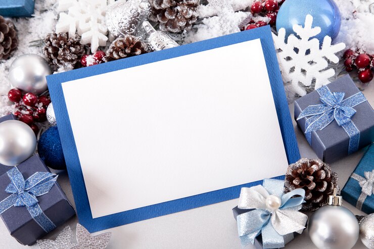 carte de Noël Blank ou invitation