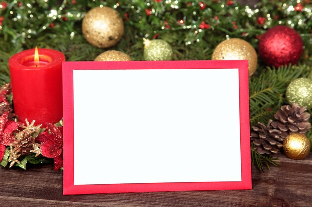 carte de Noël Blank ou invitation