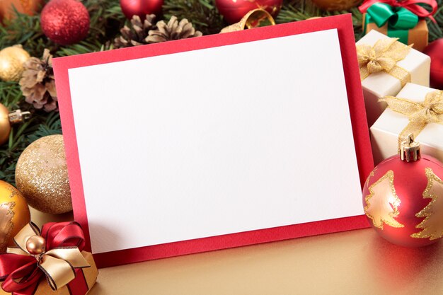 carte de Noël Blank ou invitation