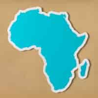 Photo gratuite carte vierge gratuite de l'afrique