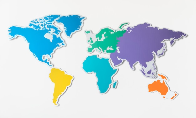 Carte vierge gratuite de l'Asie