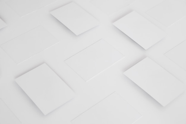 Cartes de visite en blanc