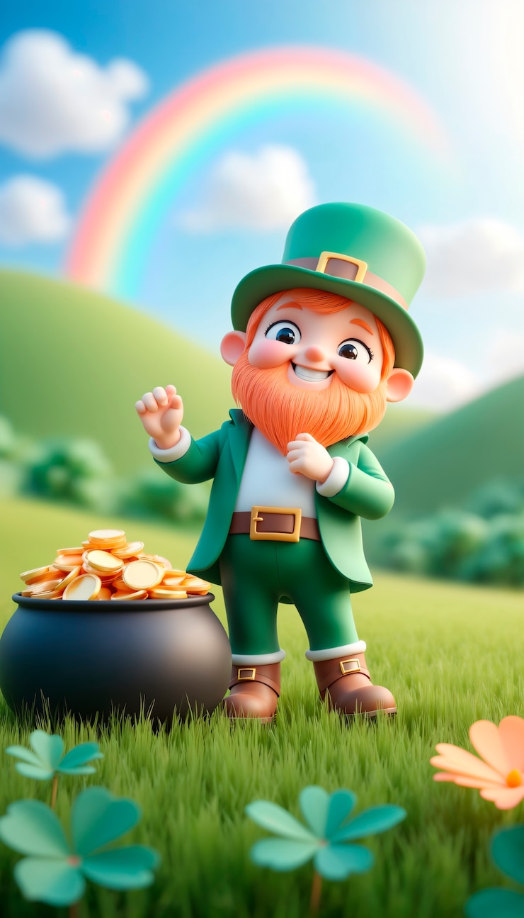 Photo gratuit cartoon de la célébration de la fête de saint patrick