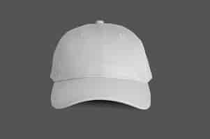 Photo gratuite casquette blanche vue de face