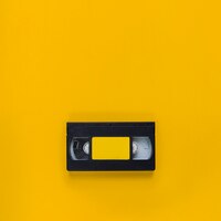 Photo gratuite cassette vidéo vintage