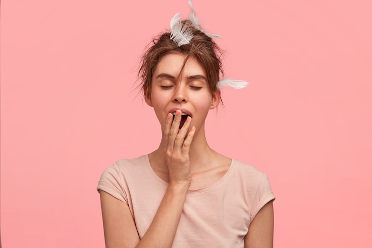 Photo gratuit caucasien, femme, à, plumes, dans, cheveux