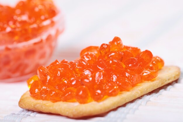 Cavelin Sushi Caviar - Orange Masago. Caviar de truite fumée ou caviar de saumon casher