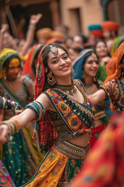 Célébration de la déité Navratri.