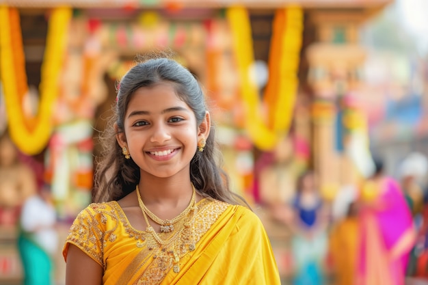 Célébration de la déité Navratri.