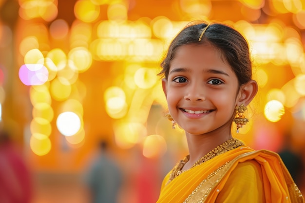 Photo gratuite célébration de la déité navratri.