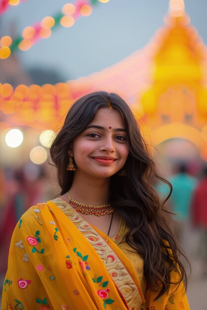 Célébration de la déité Navratri.