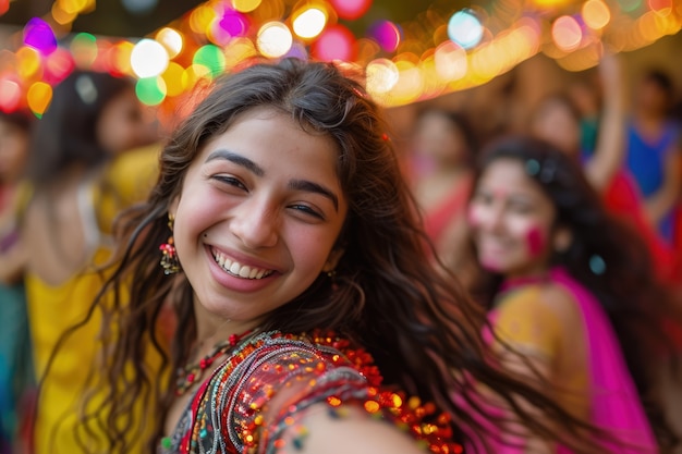 Photo gratuite célébration de la déité navratri.