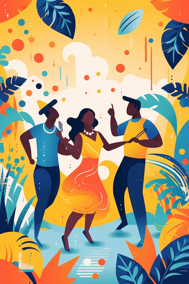 Photo gratuit célébration du carnaval art numérique