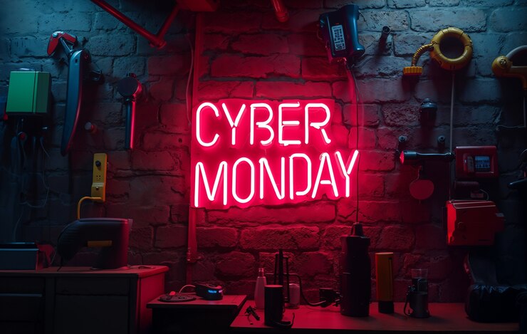 Photo gratuit célébration du cyber lundi