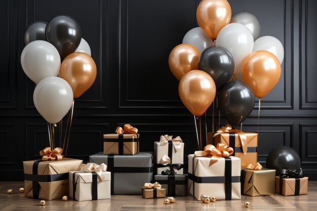 Célébration du jour de la boxe avec des ballons