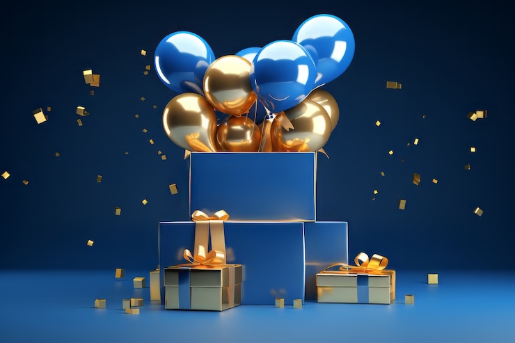 Photo gratuit célébration du jour de la boxe avec des ballons