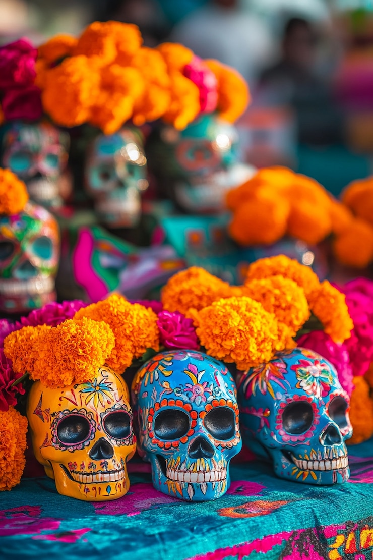 Photo gratuit célébration du jour des morts avec autel