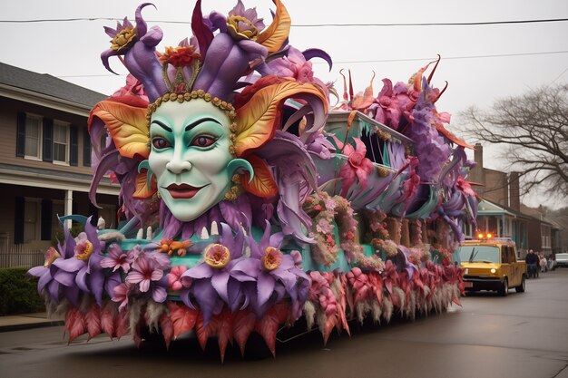 Célébration du Mardi Gras à la Nouvelle-Orléans