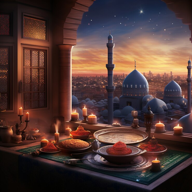 Photo gratuit célébration du ramadan art numérique