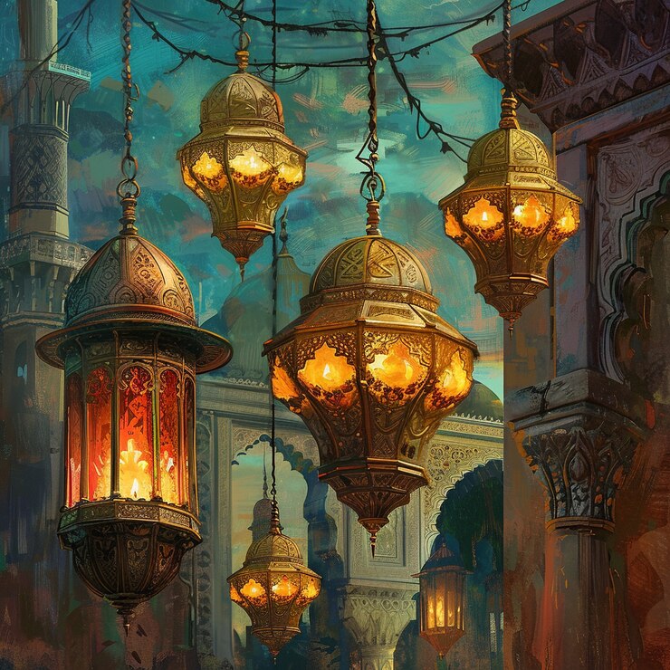 Photo gratuit célébration du ramadan art numérique