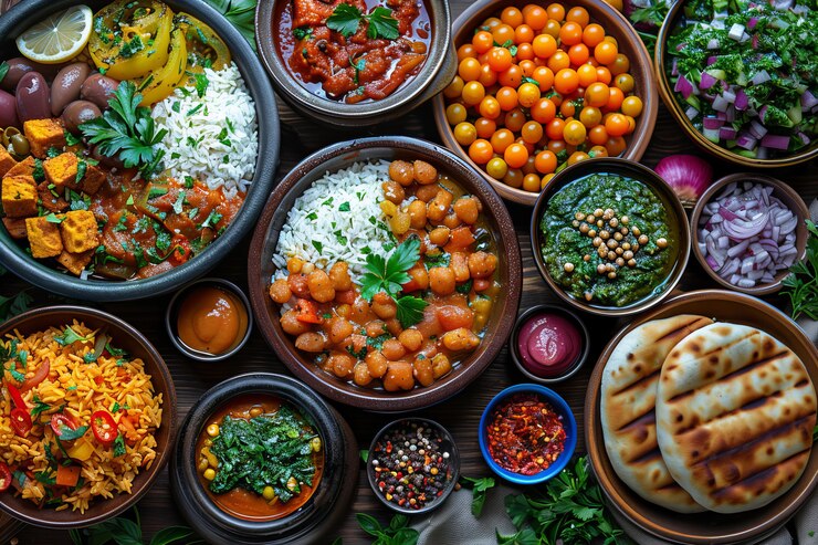 Photo gratuit célébration du ramadan avec une nourriture délicieuse