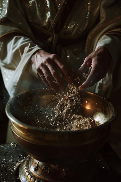 Célébration de l'événement du mercredi des cendres