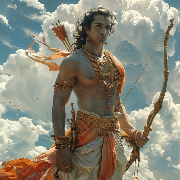 Photo gratuite célébration fantastique du ram navami