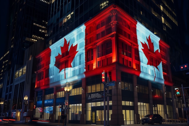 Photo gratuite célébration de la fête du canada avec le symbole de la feuille d'érable