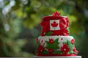 Photo gratuite célébration de la fête du canada avec le symbole de la feuille d'érable