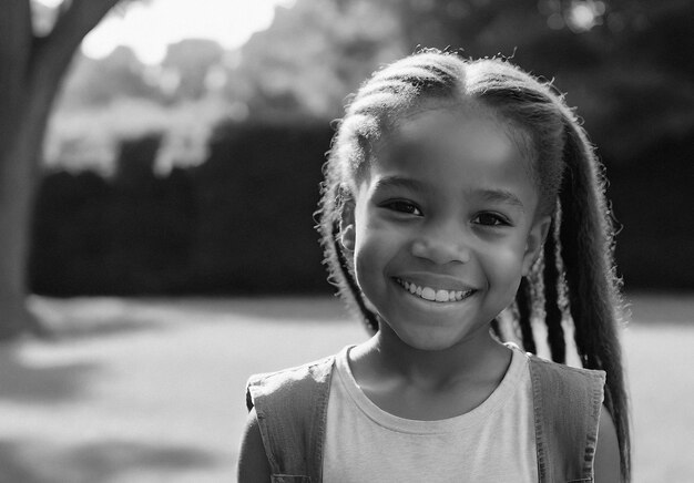 Célébration de la fête des enfants avec un joli portrait d'enfant