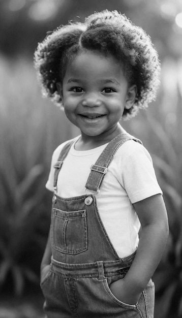 Célébration de la fête des enfants avec un joli portrait d'enfant