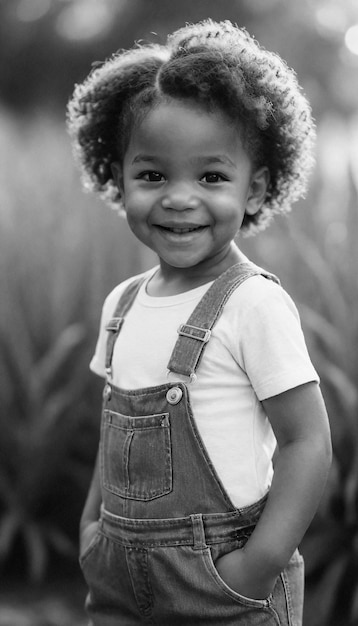 Photo gratuite célébration de la fête des enfants avec un joli portrait d'enfant