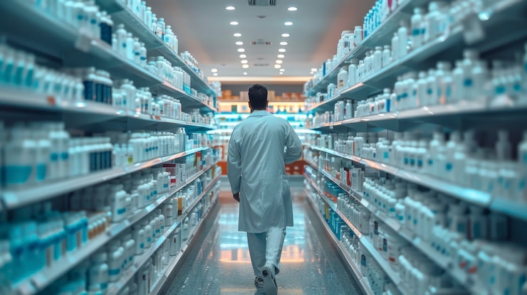 Photo gratuit célébration de la journée du pharmacien avec le pharmacien masculin