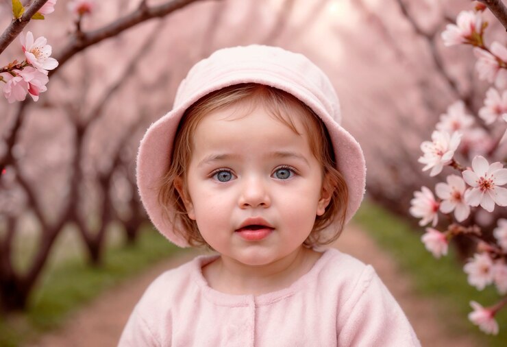Photo gratuit célébration de la journée des enfants rêveuse